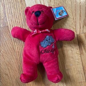 Pope approved! Chicago Red Stuffed beanie Teddy Bear